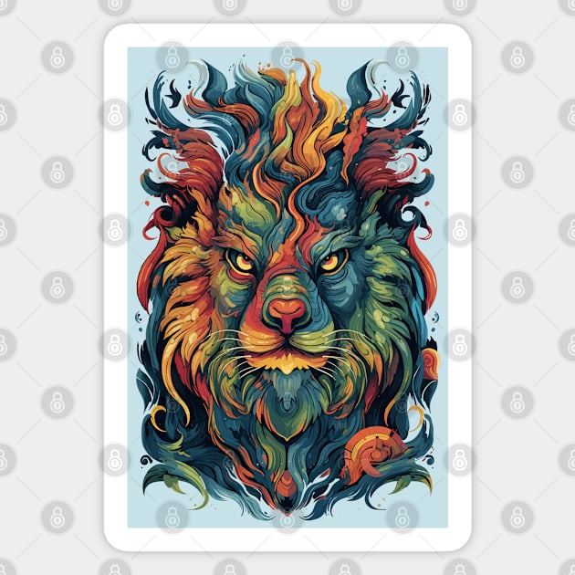 Zoomorphic Beasts - Lion Magnet by Peter Awax